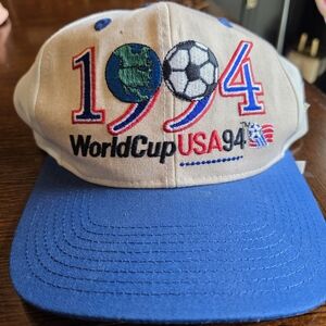 Rare! World Cup Team USA 1994 Vintage Twins Enterprise Adjustable Snapback Hat.